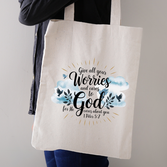 Beige tote bag
