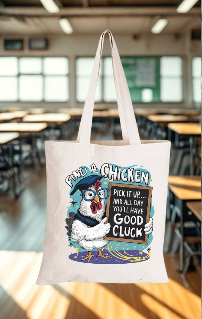 Find A Chicken Eco-friendly Cotton Canvas Tote Bag Shopping Bag