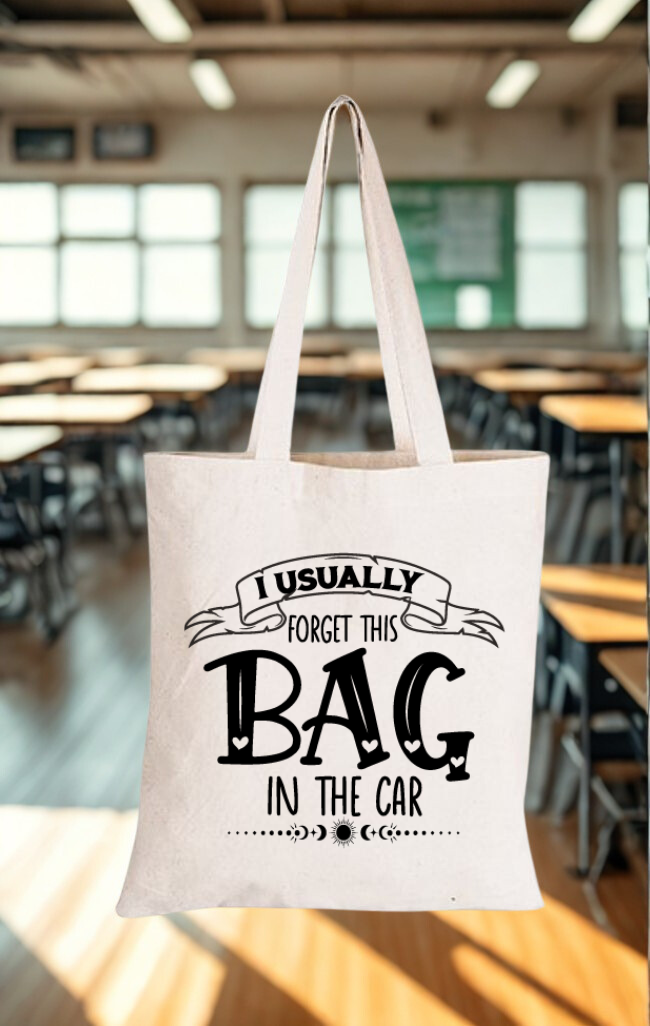 Beige tote bag