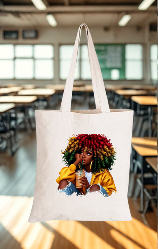Cotton canvas tote bag