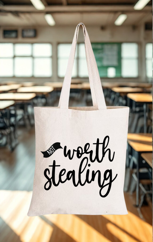 Beige tote bag