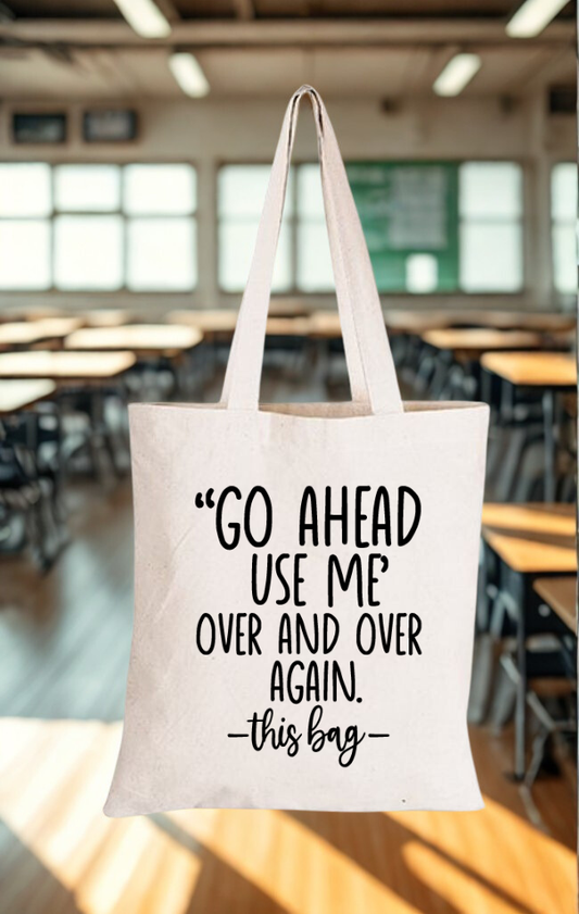 Beige tote bag