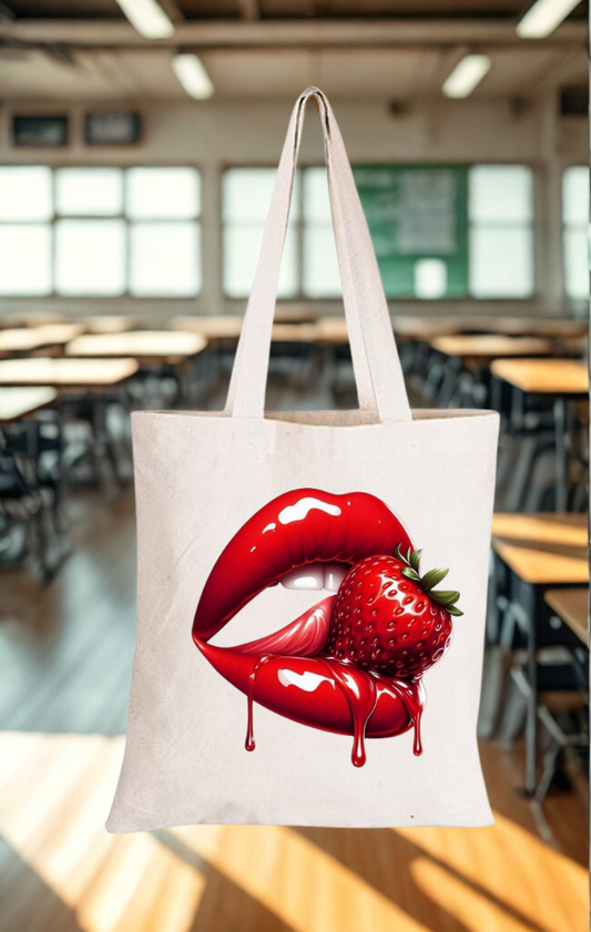 Bold Art Print Eco-Friendly Cotton Canvas Tote Bag 