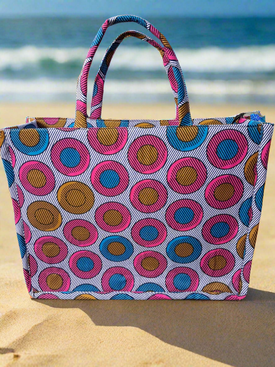 Trendy Ankara Book Tote Bag stylish African Print Caba bag