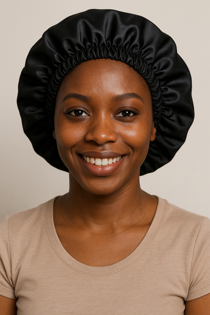 Double layer satin sleeping bonnet beautifully crafted bonnet